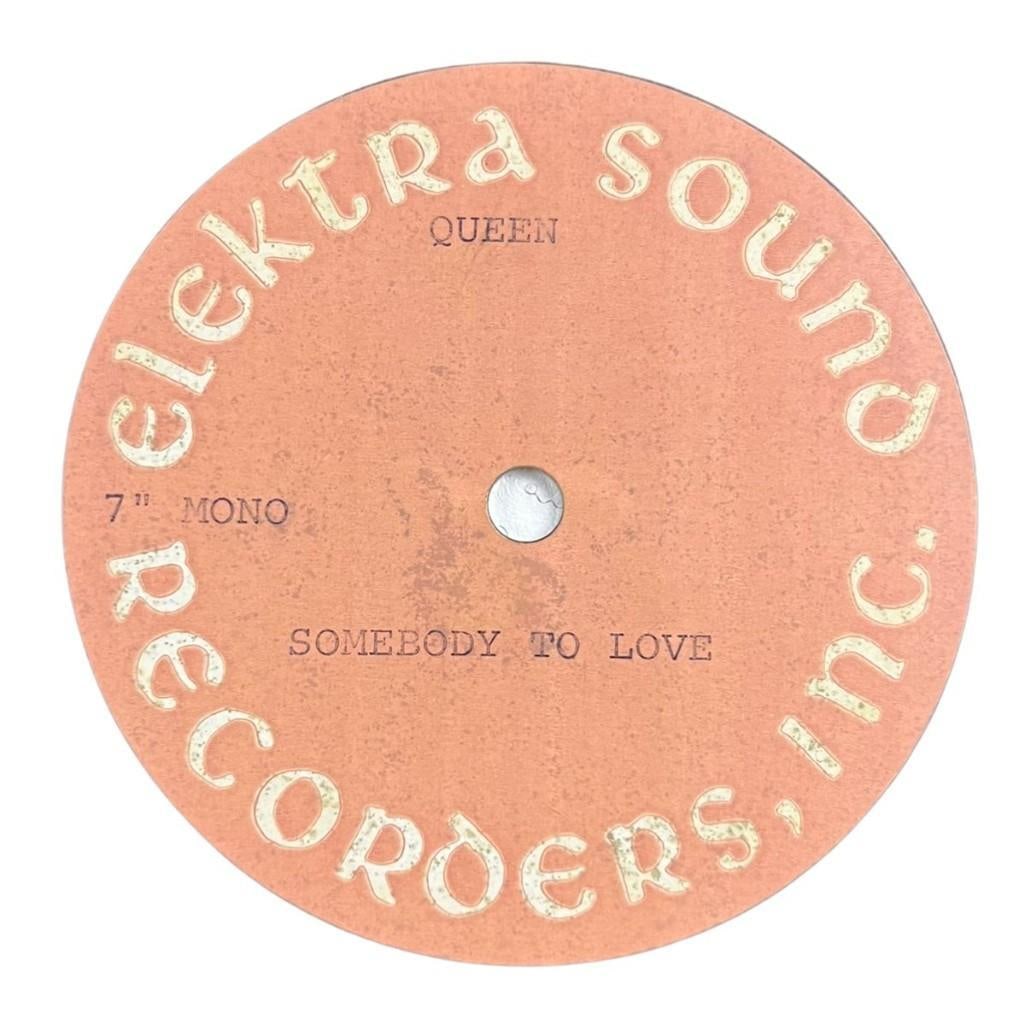 Queen Rare Original "Somebody to Love" Acetate Disc - 2