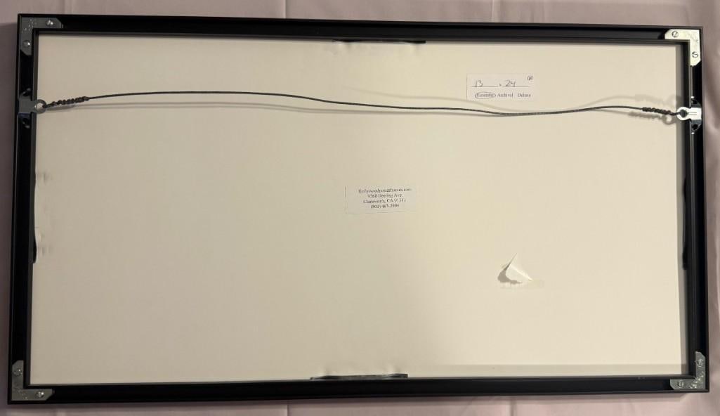 Four Kings: Marvin Hagler, Sugar Ray Leonard, Thomas Hearns & Roberto Duran Framed Signed Cards - 6