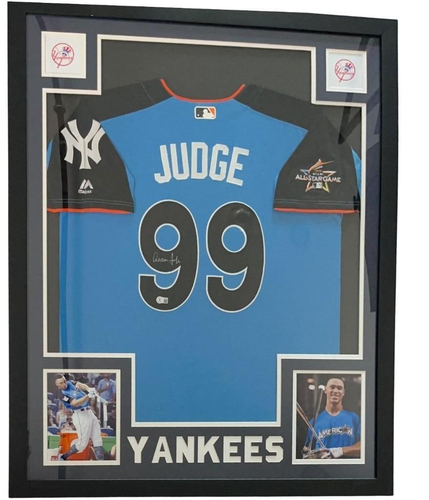 New York Yankees Aaron Judge Signed Framed Jersey (Beckett Authentication) - 2