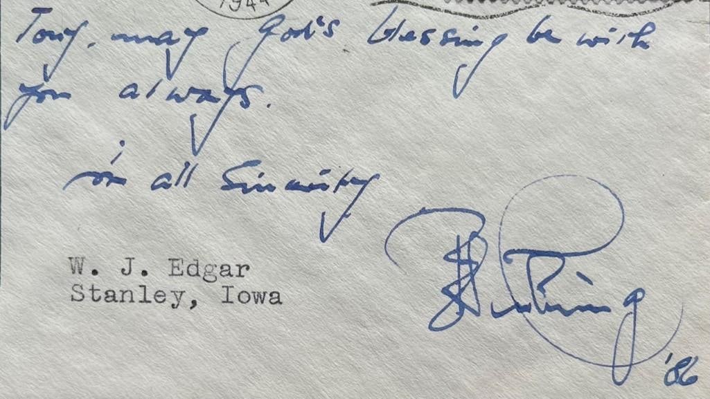Peter Cushing Signed 1986 First Day Cover 50th Motion Picture Anniversary (PSA/DNA Encapsulated) - 4