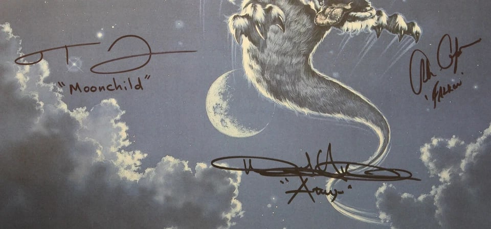 The Neverending Story Multi Cast Signed 25" x 7" Print (3 Sigs) (ACOA) - 2