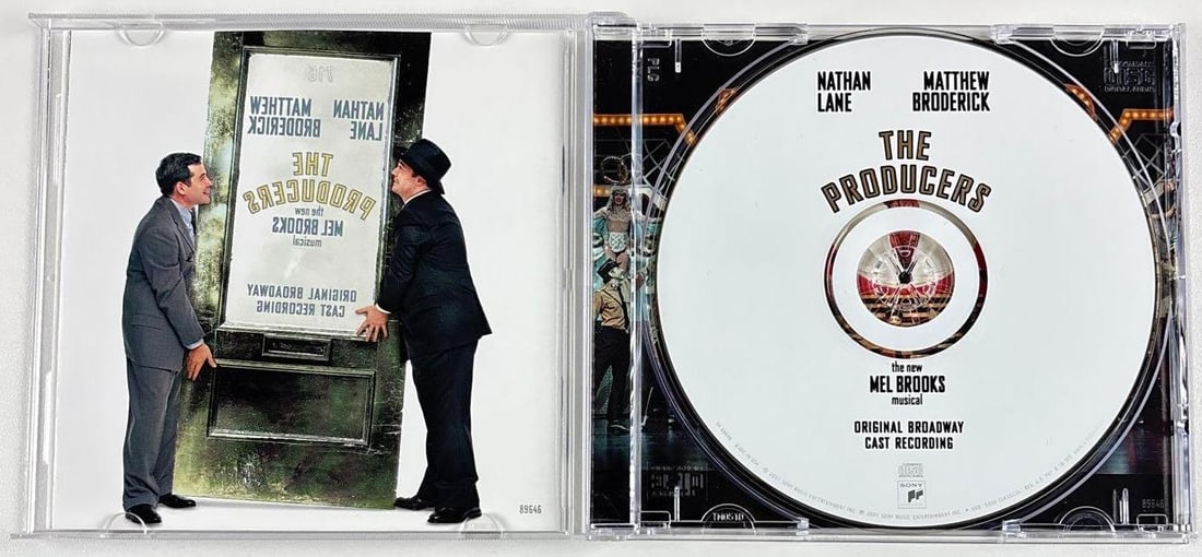 Nathan Lane & Matthew Broderick Signed "The Producers" Soundtrack CD (2 Sigs) - 2
