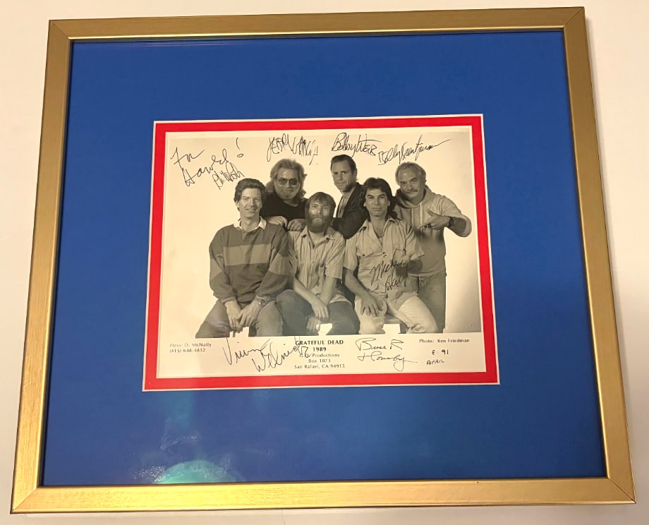 Grateful Dead Fully Group Signed 8" x 10" Press Photo Framed (7 Sigs) (JSA) - 2