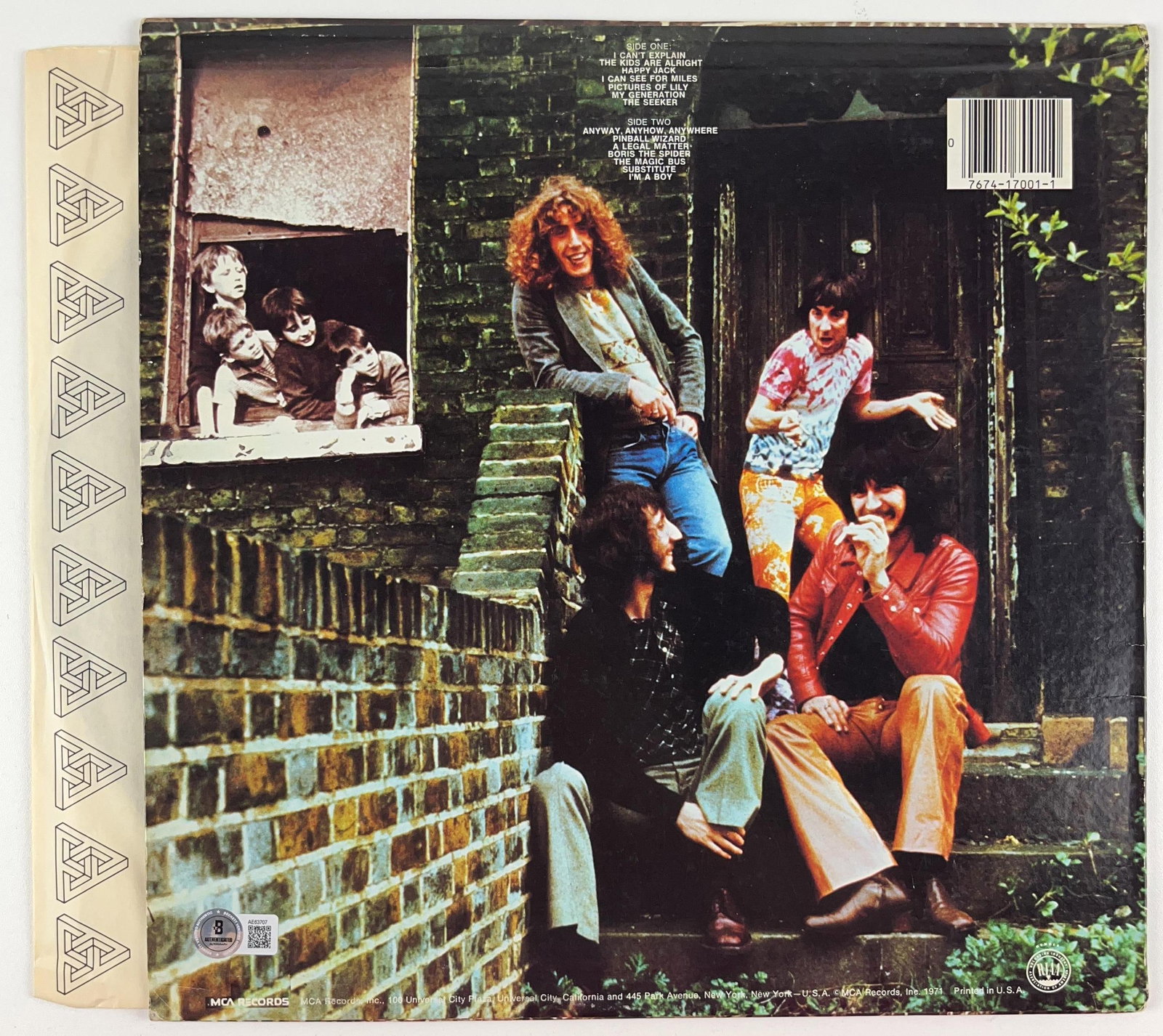 The Who Group Signed "Meat Beaty Big & Bouncy" Album (3 Sigs) (Beckett Authentication) - 2