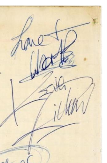 The Rolling Stones w/ Brian Jones Vintage Fully Group Signed 1964 Page (5 Sigs) (Tracks COA) - 4
