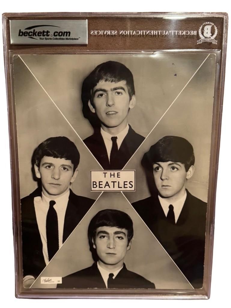 Beatles 1963 Group Signed 10" x 8" Photo With Two John Lennon Signatures (Beckett) - 3