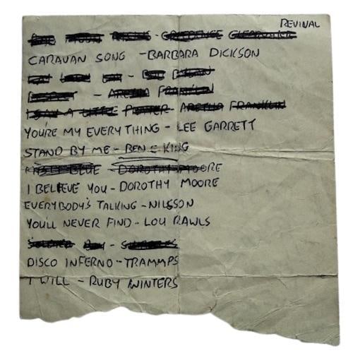 Dio Group Signed DJ Set List Paper Cut (5 Sigs) (Third Party Guaranteed) - 2