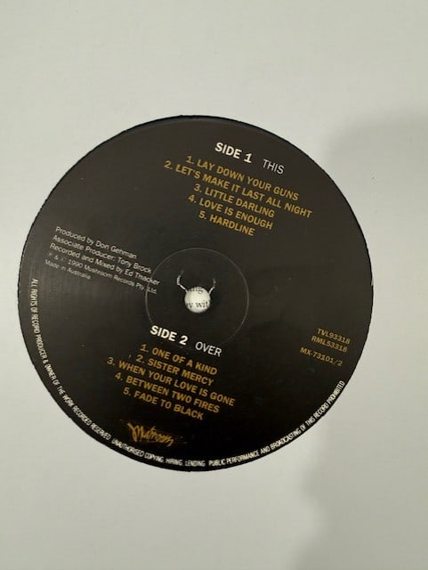 Jimmy Barnes Signed "Two Fires" LP Album (Third Party Guaranteed) - 4