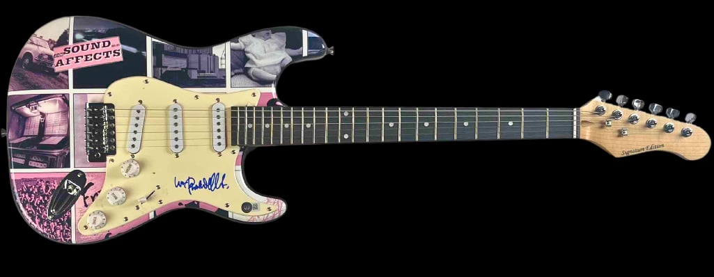 The Jam: Paul Weller In-Person Signed "Sound Affects" Themed Fender-Style Guitar (BAS Auth.) - 2