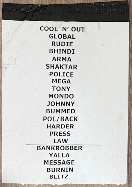The Clash: Joe Strummer 2001 Setlist & Pass - 2