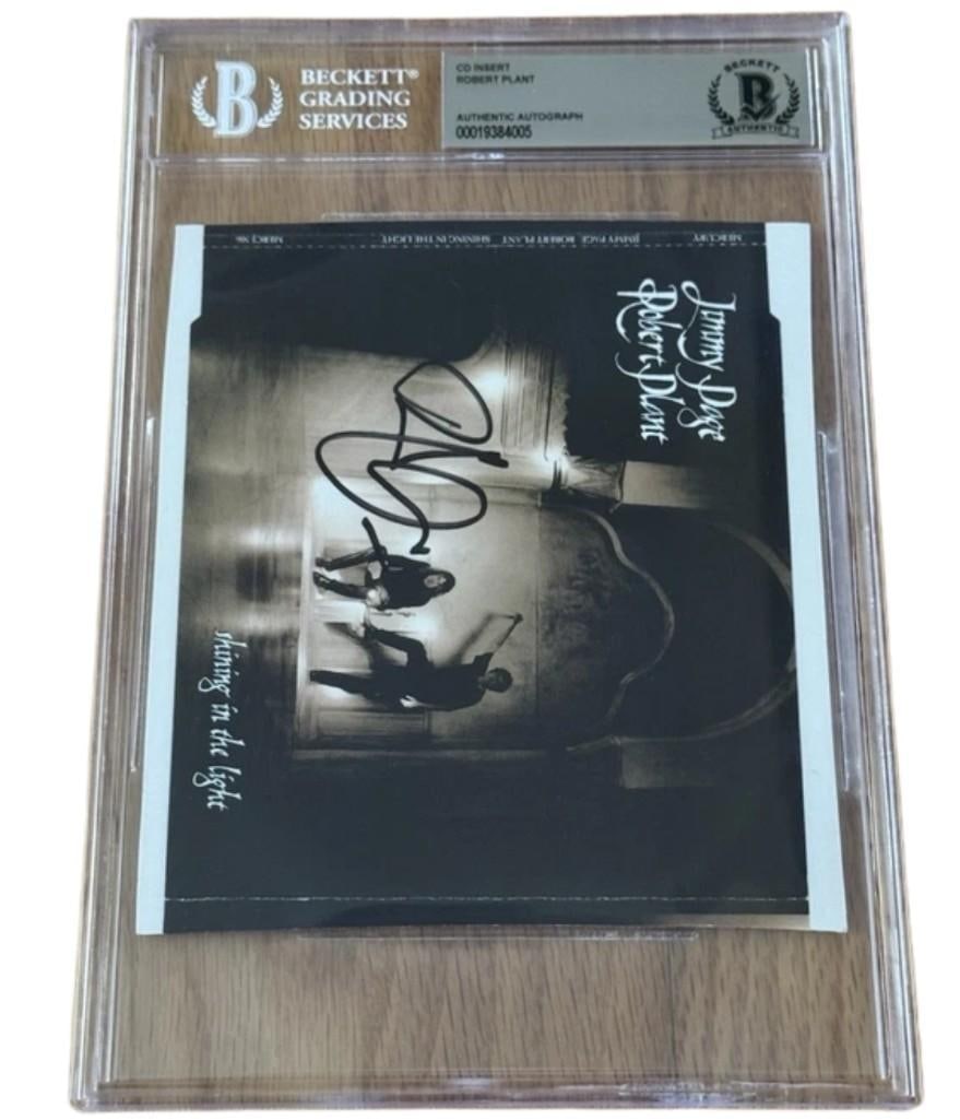 Led Zeppelin: Robert Plant Signed "Shining in the Light" CD (Beckett Encapsulated) - 3