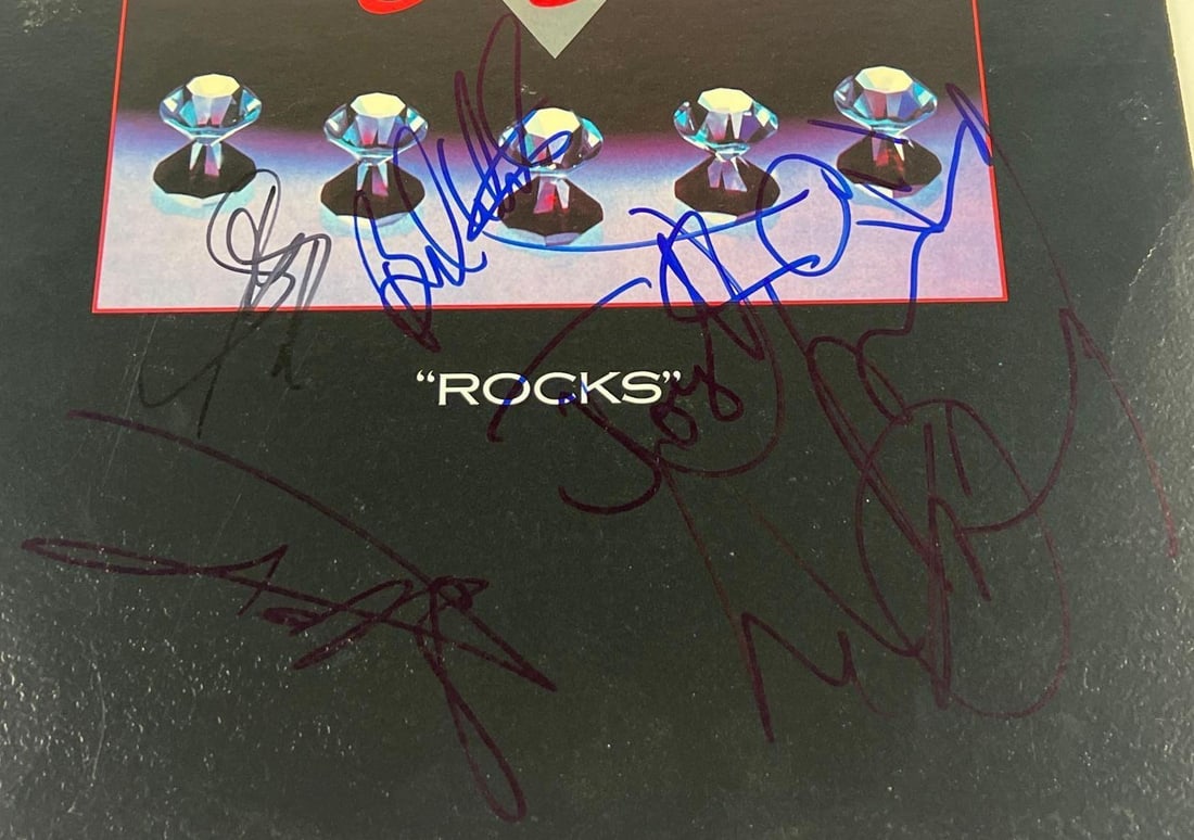 Aerosmith Fully Group Signed "Rocks" Album (5 Sigs) (Beckett Authentication) - 2