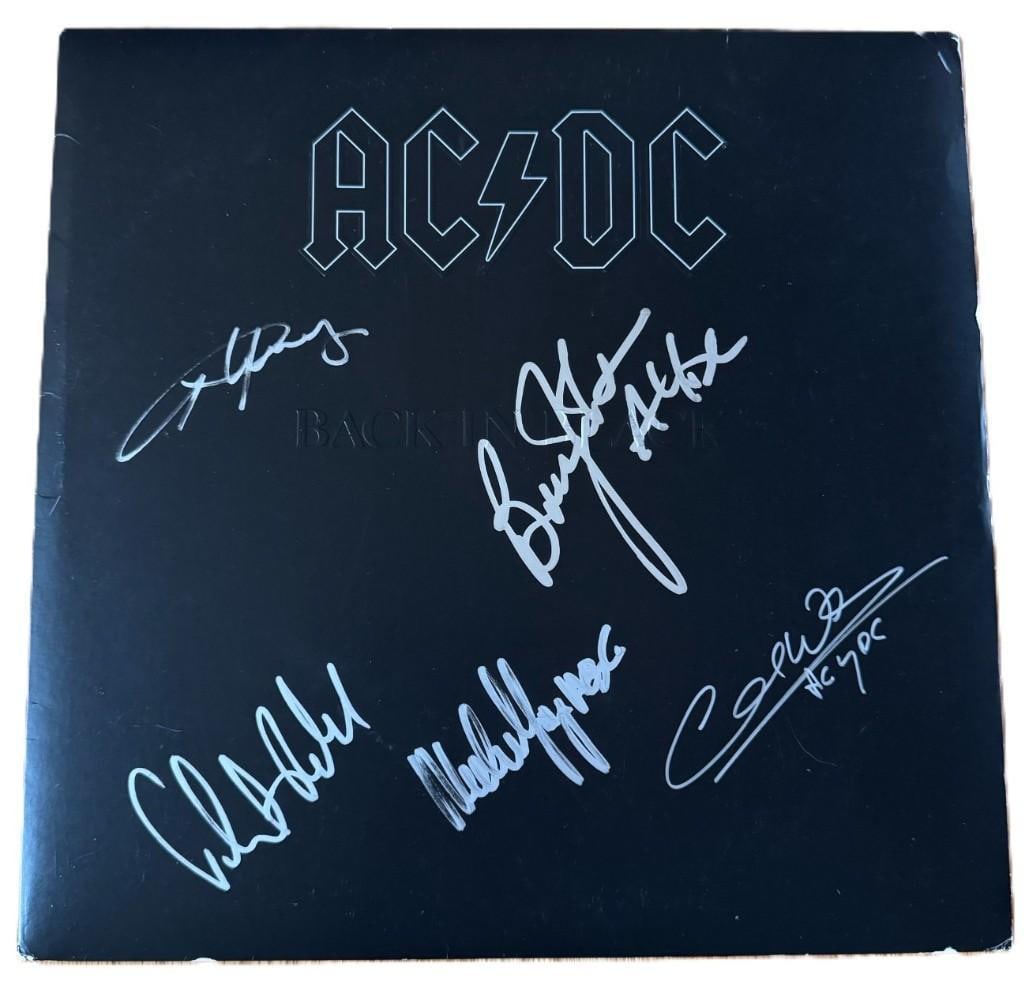 AC/DC Fully Group Signed "Back in Black" Album (5 Sigs) (Beckett & Epperson Authentication) (1 of 4)