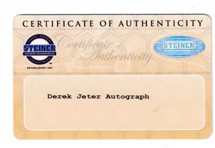 Derek Jeter Signed Special Edition #19/22 Rawlings Brand OMLB Baseball (Steiner & MLB Auth.) - 8