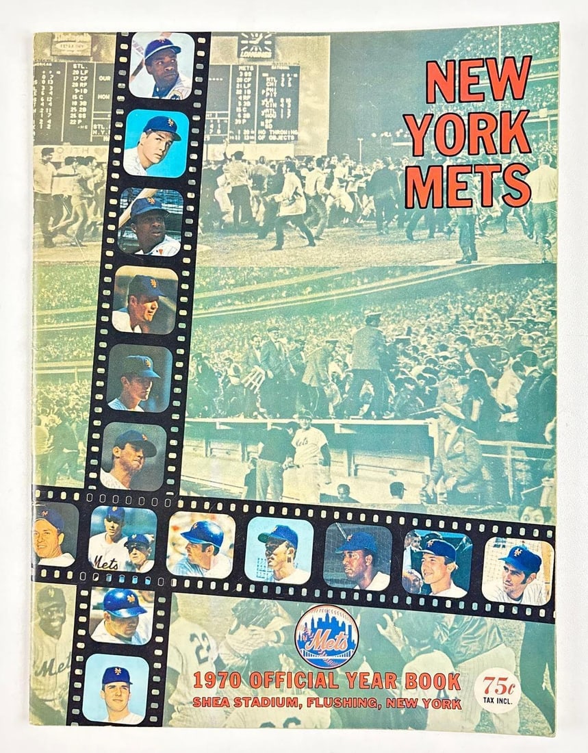New York Mets Collection World Series Tickets & Yearbooks - 7