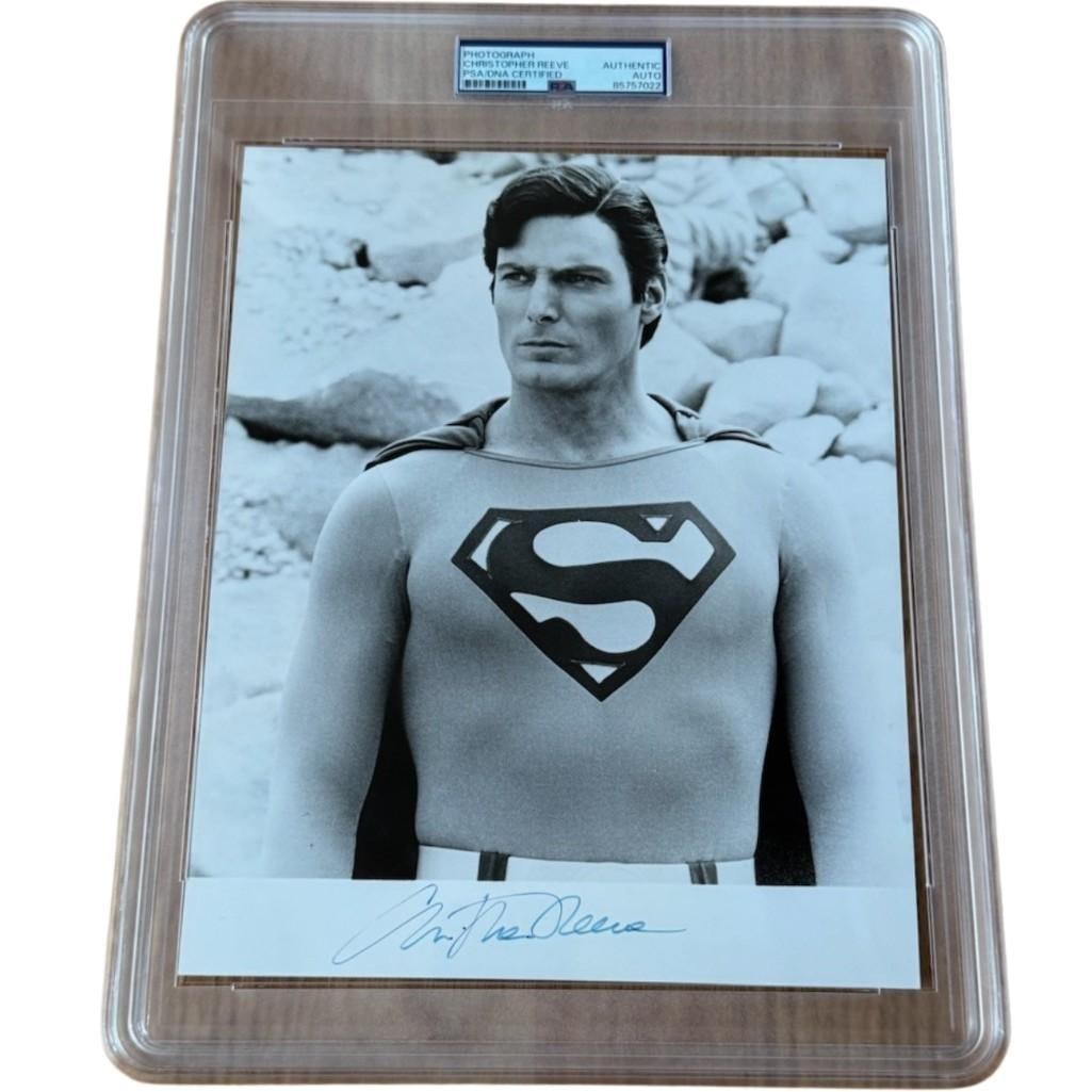 Superman: Christopher Reeves Signed 10" x 8" Photo (PSA/DNA Encapsulated) (1 of 3)