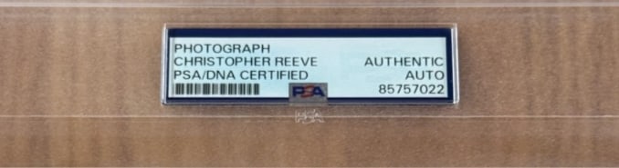 Superman: Christopher Reeves Signed 10" x 8" Photo (PSA/DNA Encapsulated) - 3