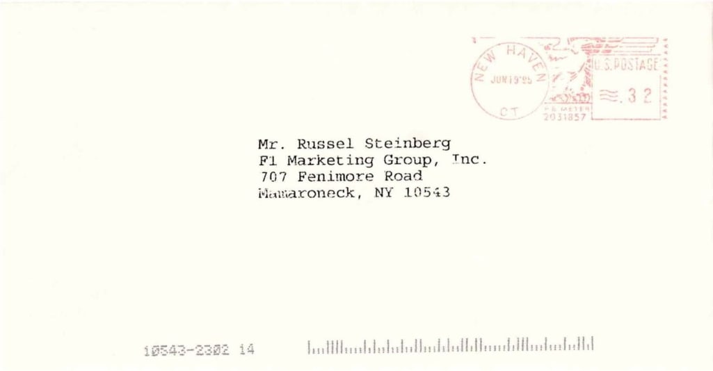 Paul Newman Signed Personal Stationary 1995 Letter & Envelope (JSA Authentication) - 2