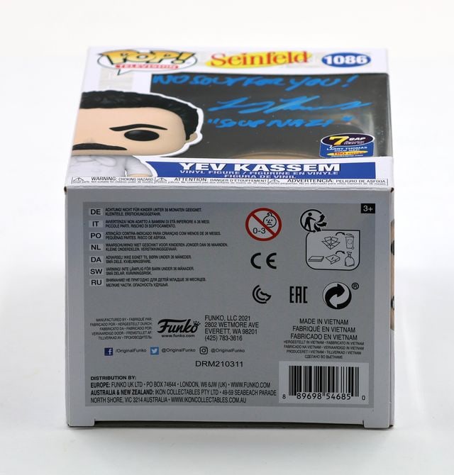Seinfeld: Larry Thomas Signed "Yev Kassem" Funko Pop #1086 (JSA Authentication) - 5