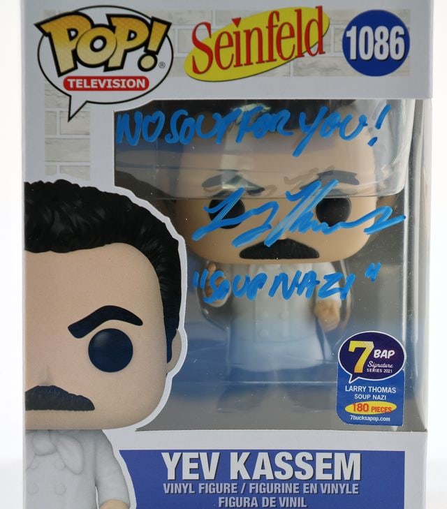 Seinfeld: Larry Thomas Signed "Yev Kassem" Funko Pop #1086 (JSA Authentication) - 7