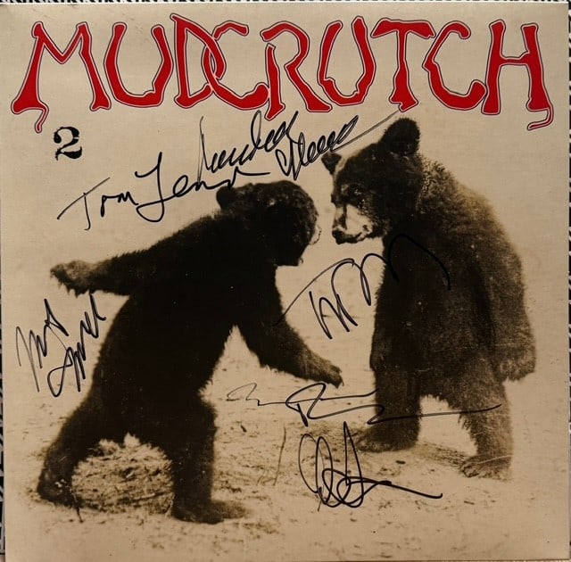 Mudcrutch Fully Group Signed "Mudcrutch 2" LP Album (6 Sigs) (JSA Authentication): "Mudcrutch 2" LP album signed on the cover in black felt tip marker by Mudcrutch band members Tom Petty, Mike Campbell, Tom Leadon, Randall Marsh, Benmont, and Herb Penderson. Measuring approximately 