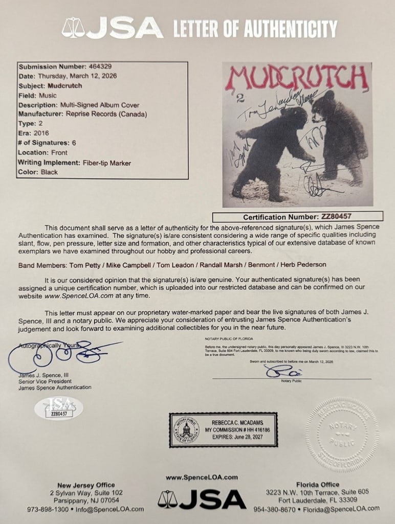Tom Petty & Mudcrutch Fully Group Signed "Mudcrutch 2" LP Album (6 Sigs) (JSA) - 4