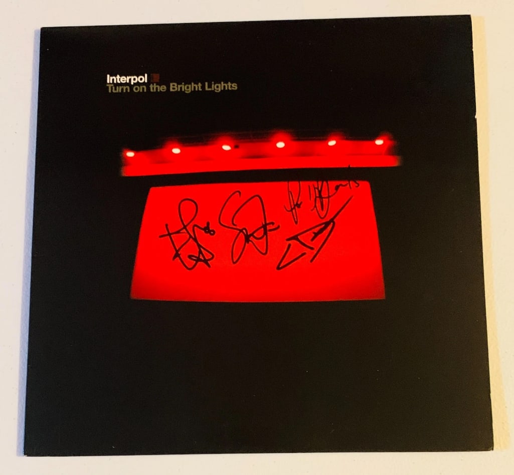 Interpol Group Signed "Turn on the Bright Lights" Album (4 Sigs) (JSA Authentication) (1 of 3)