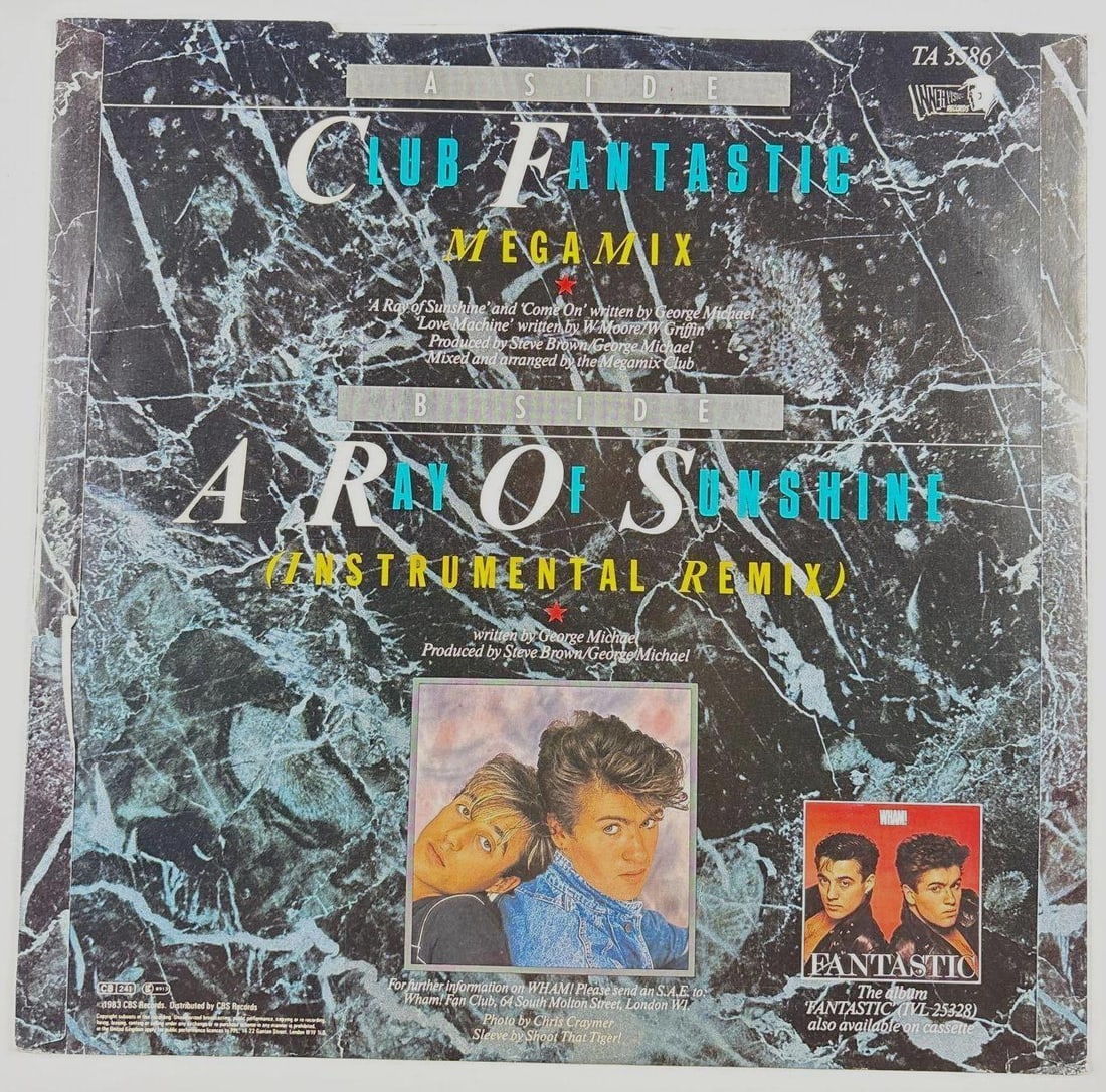 George Michael Signed Wham "Club Fantastic Mega Mix" Album (Beckett Authentication) - 2