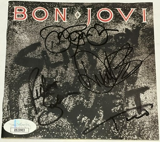 Bon Jovi Group Signed "The Bon Jovi Remasters" CD (4 Sigs) (JSA Authentication) (1 of 2)