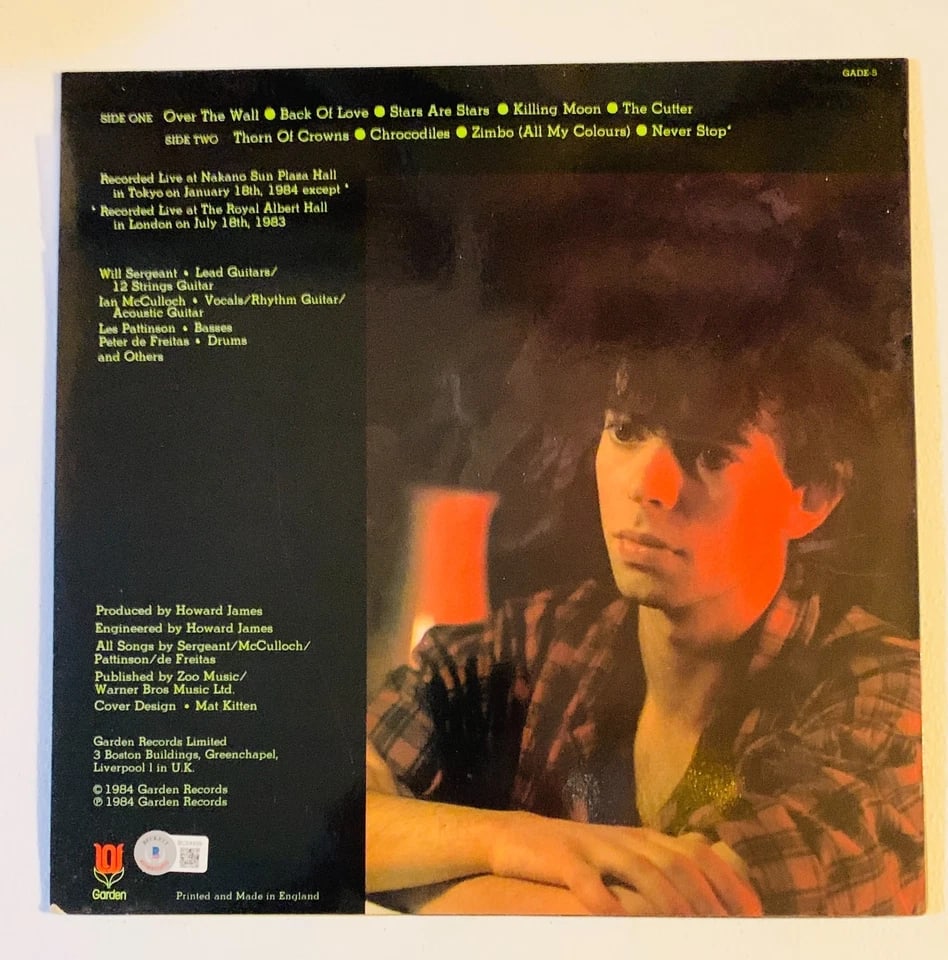 Echo & the Bunnymen: Ian McCulloch & Will Sergeant Signed "Zimbo" LP Album (2 Sigs) (Beckett) - 2