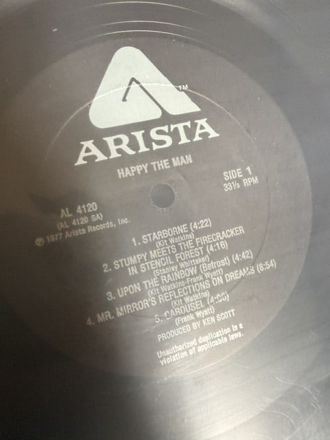 Happy the Man Group Signed "S/T" LP Album (4 Sigs) (Third Party Guaranteed) - 4