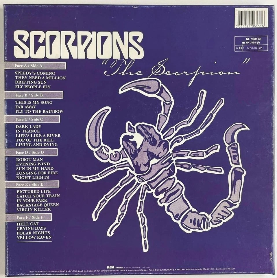 Scorpions Group Signed "The Scorpion" Album Box Set (4 Sigs) (Beckett Authentication) - 2