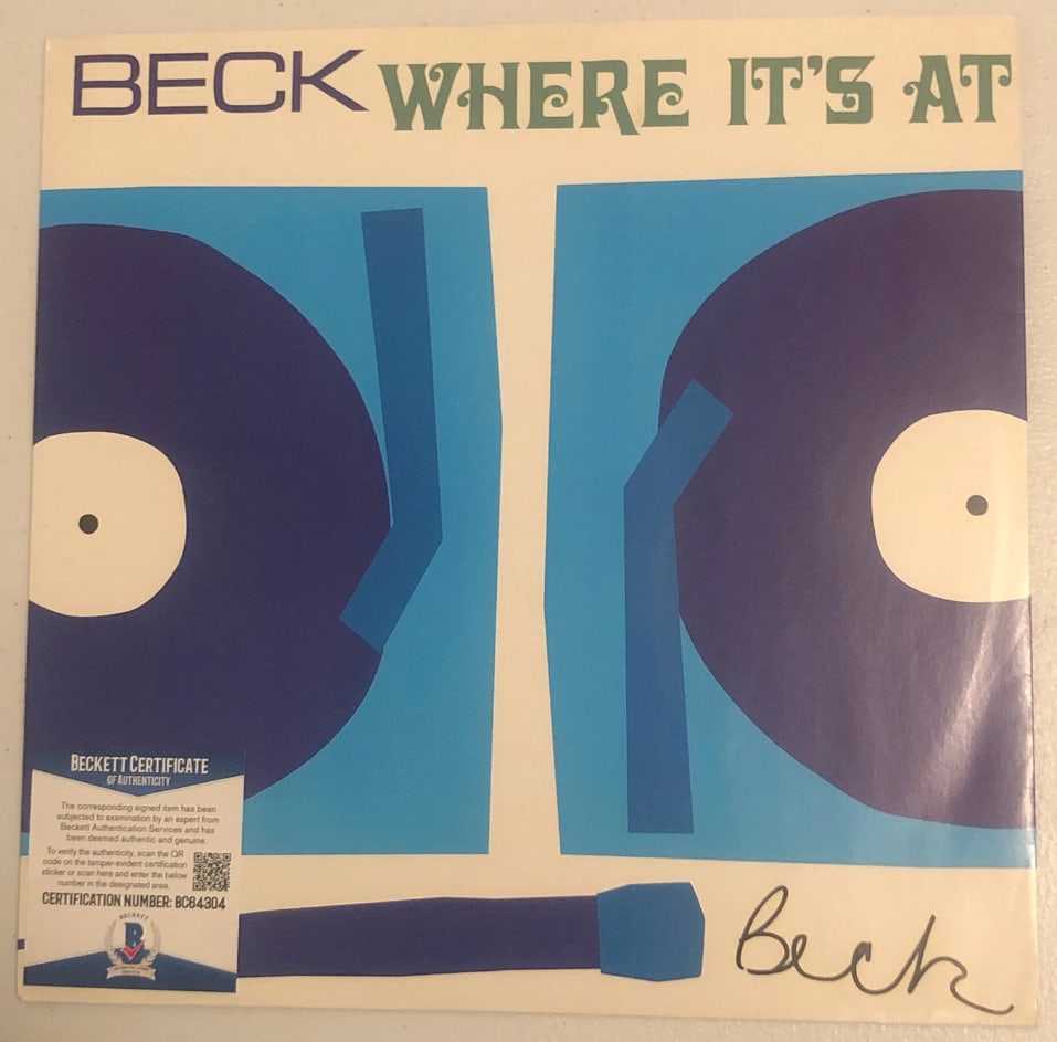 Beck Signed "Where It's At" Album (Beckett Authentication) (1 of 1)