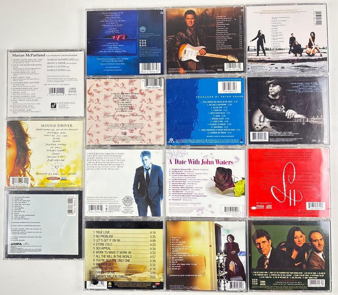 Large Signed CD Collection of (15) Michael Buble, John Fogerty, Linda Ronstadt & Others - 2