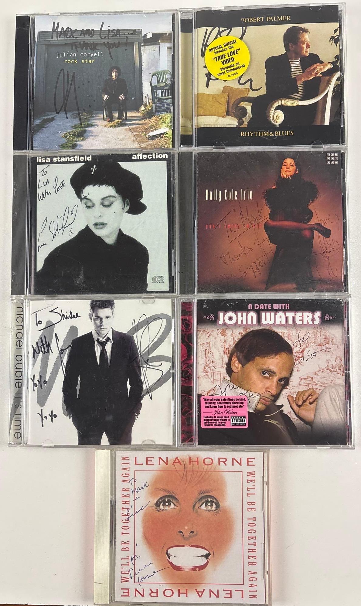 Large Signed CD Collection of (15) Michael Buble, John Fogerty, Linda Ronstadt & Others - 4