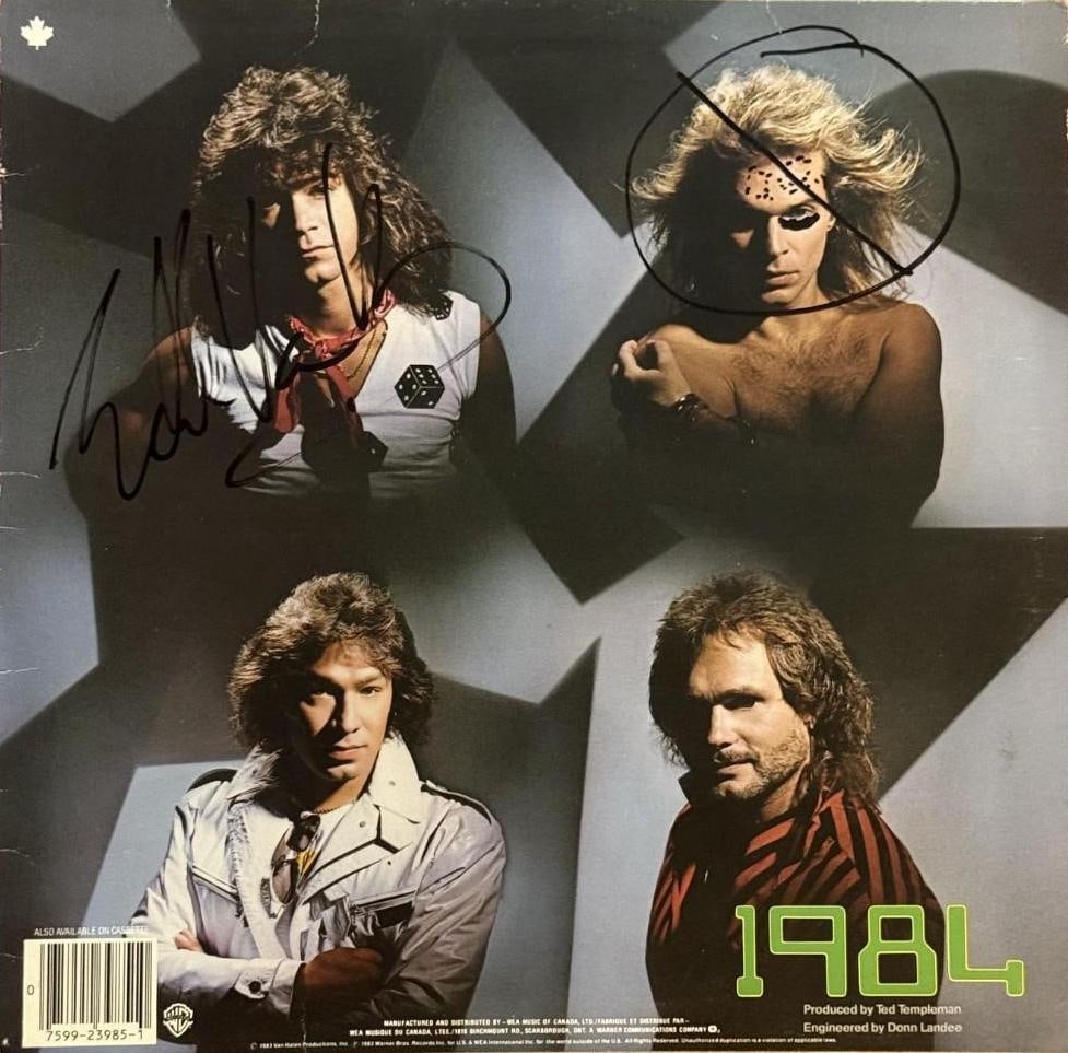 Van Halen: Eddie Van Halen Signed "1984" LP Album (Epperson Authentication) (1 of 4)