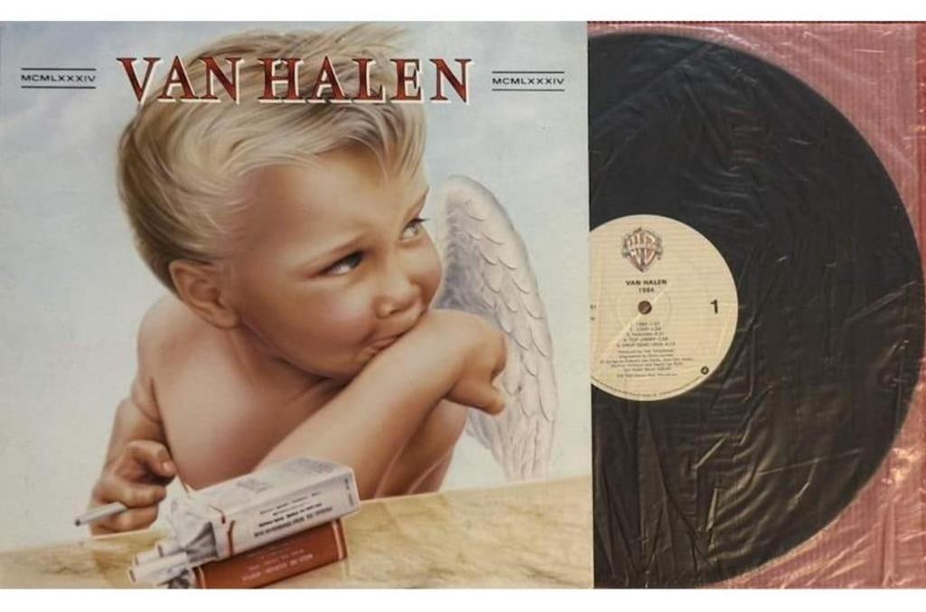 Van Halen: Eddie Van Halen Signed "1984" LP Album (Epperson Authentication) - 3