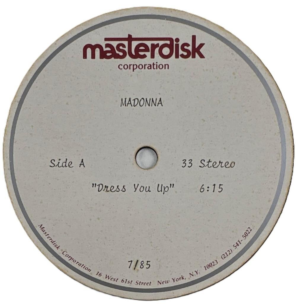 Madonna "Dress You Up" Original Vintage 1985 Acetate - 2