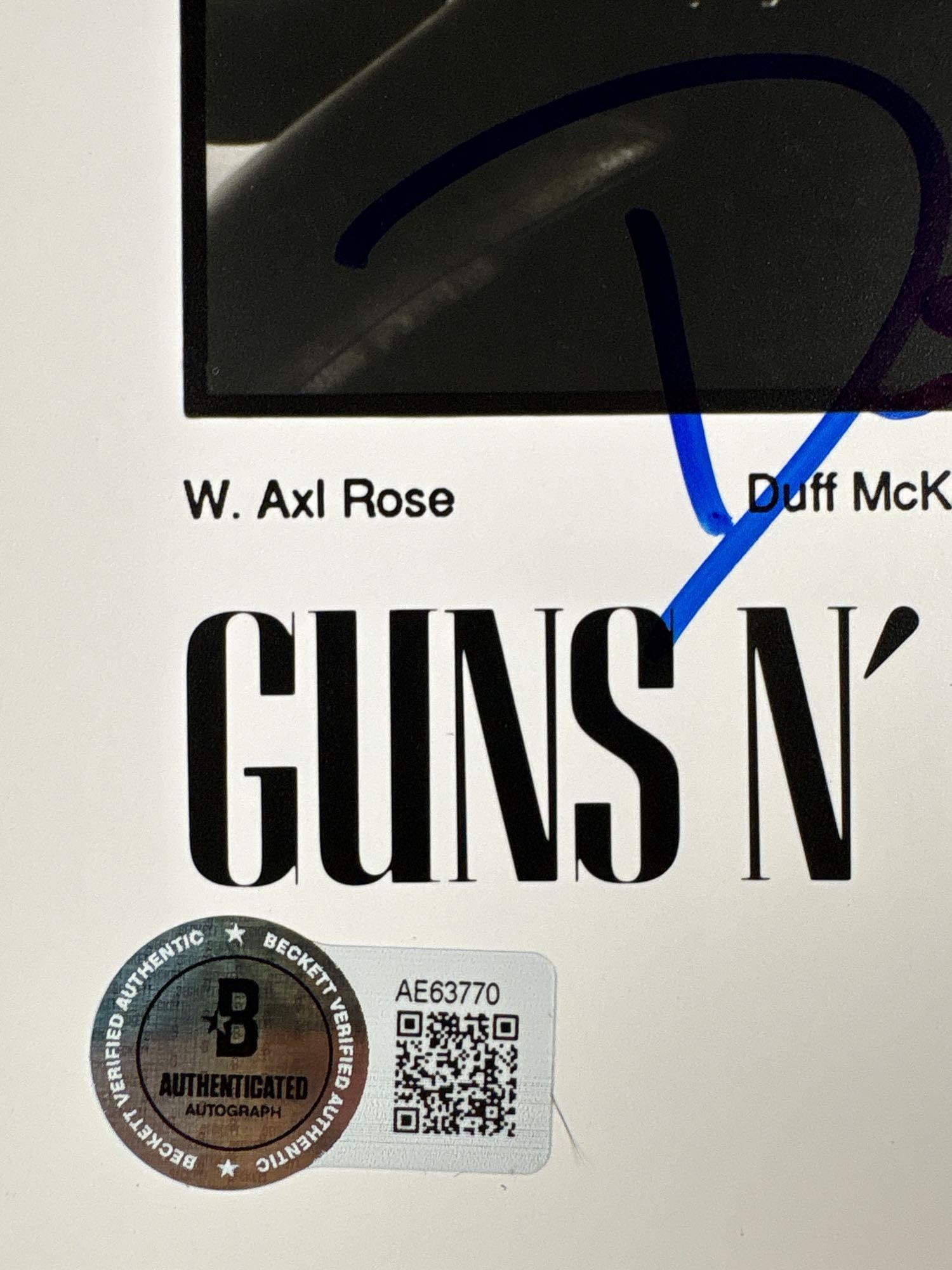 Guns N' Roses Group Signed 10" x 8" Promo Photo (4 Sigs) (Beckett Authentication) - 2