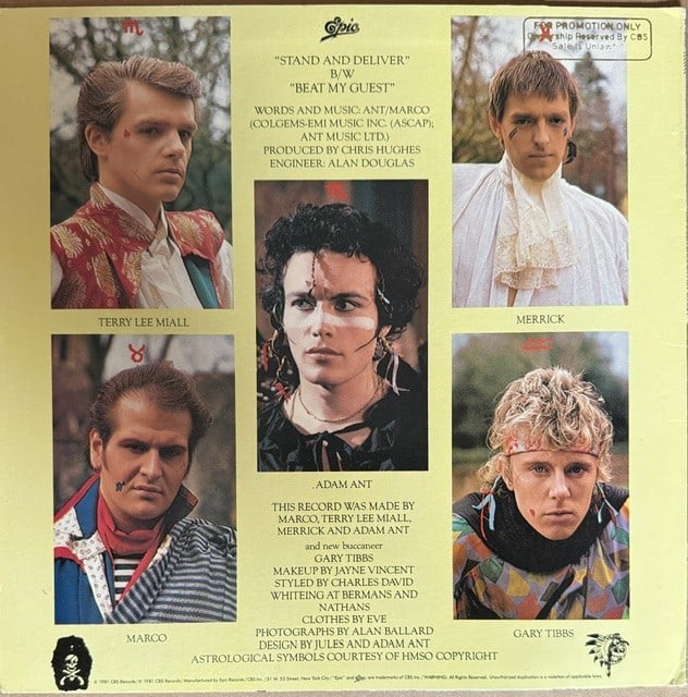Adam & The Ants Group Signed "Stand & Deliver" Album (2 Sigs) (Third Party Guaranteed) - 2