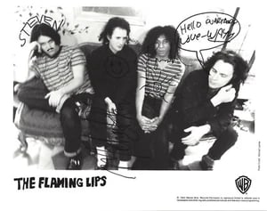 The Flaming Lips Group Signed 8" x 10" 1993 Promo Photo (4 Sigs) (ACOA Authentication) (1 of 2)