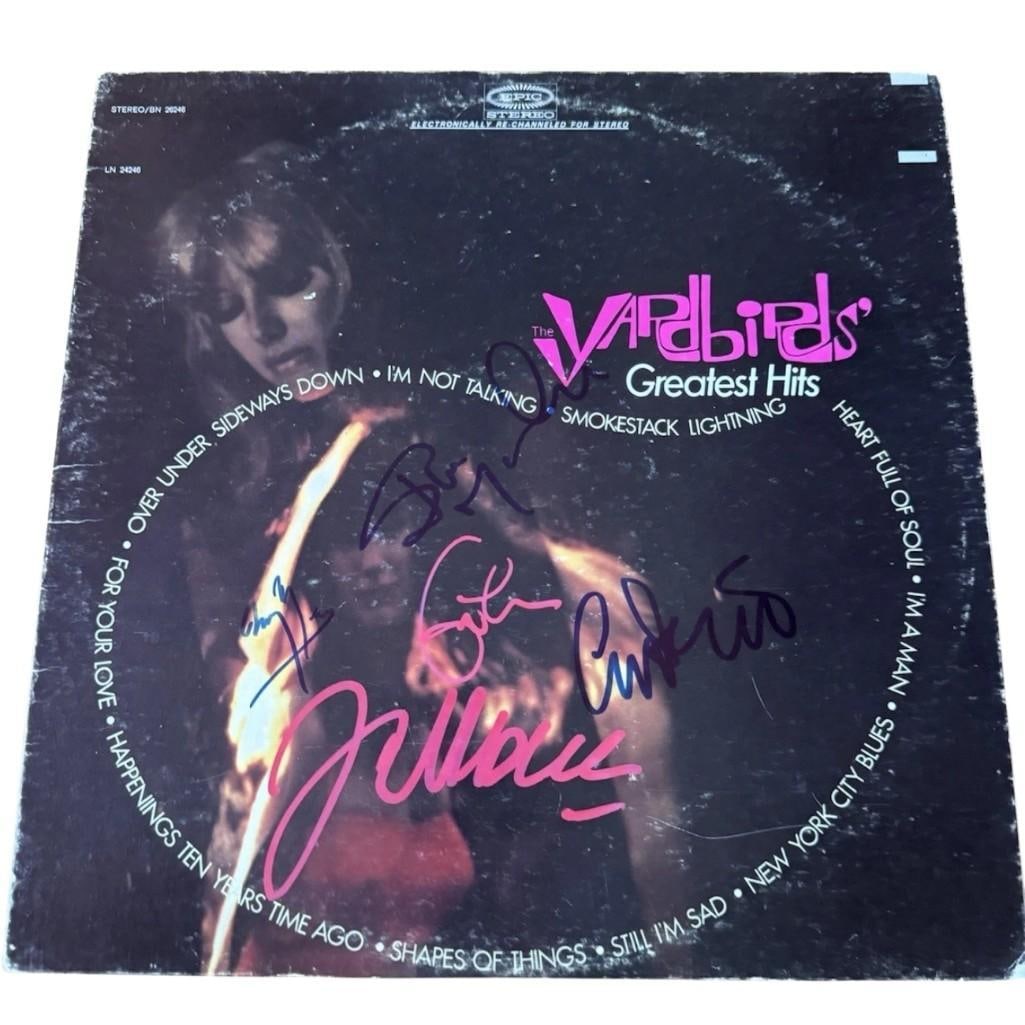 The Yardbirds Group Signed "The Yardbirds Greatest Hits" LP Album (5 Sigs) (Beckett Authentication) (1 of 3)