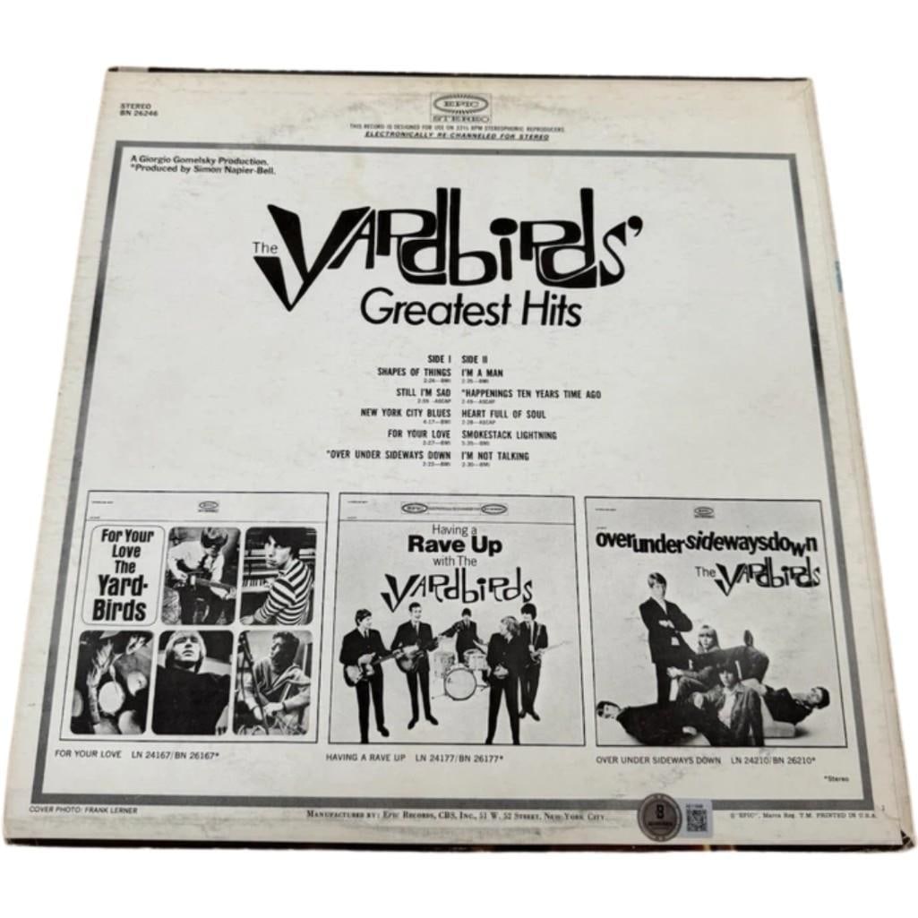 The Yardbirds Group Signed "The Yardbirds Greatest Hits" LP Album (5 Sigs) (Beckett Authentication) - 2