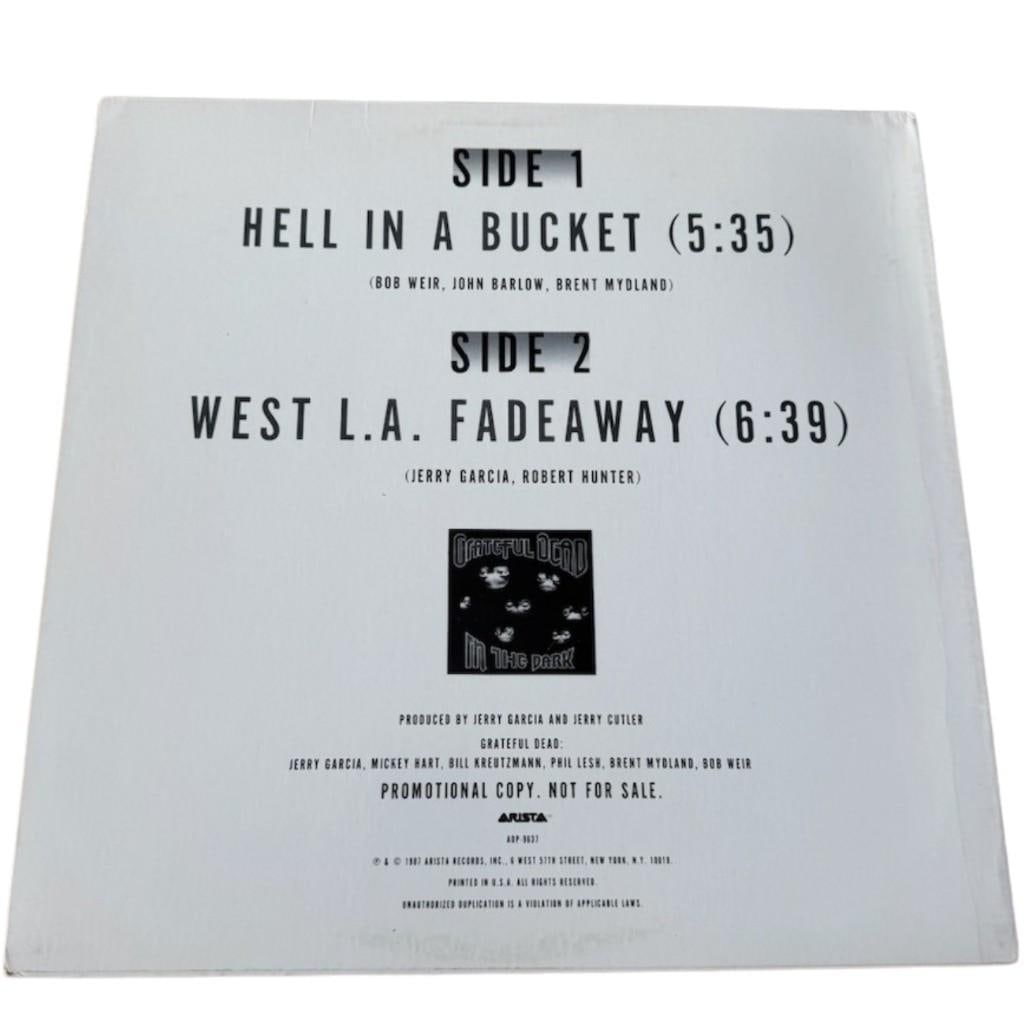 The Grateful Dead: Jerry Garcia Signed "Hell in a Bucket/West L.A. Fadeaway" Promo Album (PSA Auth.) - 3