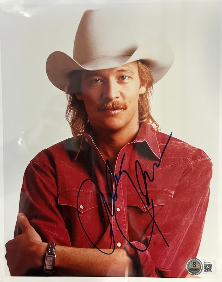 Alan Jackson Signed 10” x 8” Photo Framed (Beckett Authentication) - 2