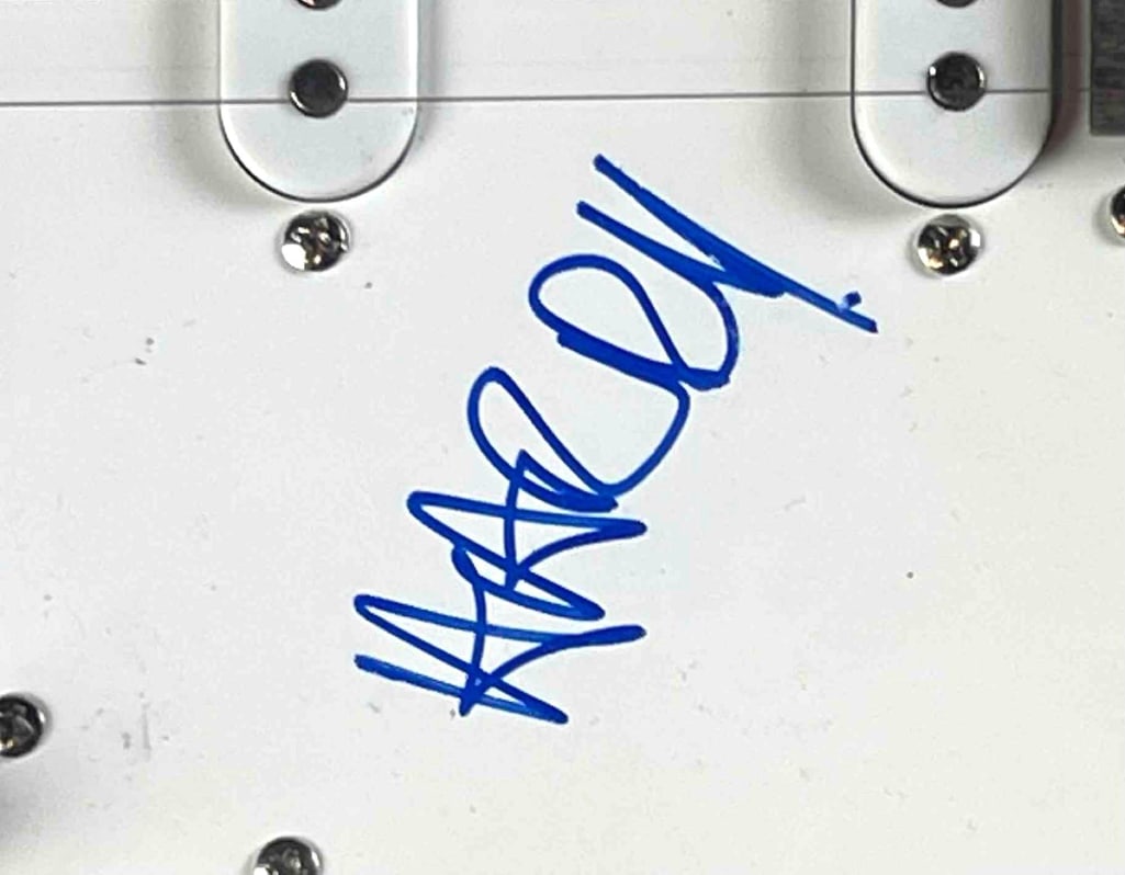 Harry Styles Signed Custom Fender-Style Guitar w/ Live Stage Image Artwork (JSA Authentication) - 3
