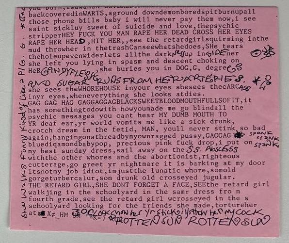 Hole: Courtney Love Signed "Retard Girl" 45 (Beckett Authentication) - 3
