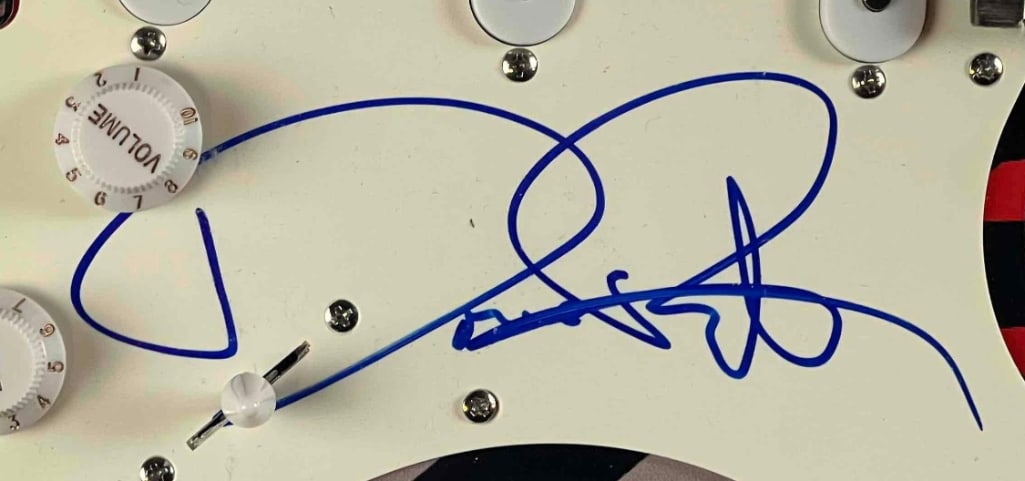 Van Halen: David Lee Roth Signed Custom "Frankenstrat" Graphics Electric Guitar (JSA Authentication) - 3