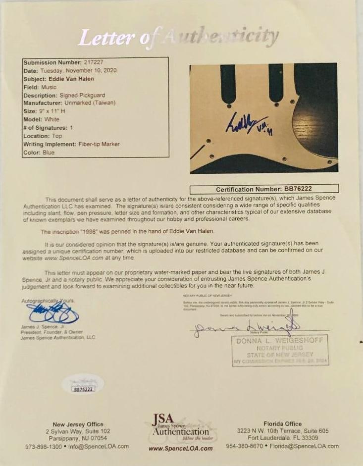 Van Halen: Eddie Van Halen Signed "Frankenstrat" Straocaster-Style Guitar - 4