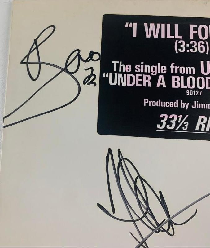U2 Fully Group Signed "I Will Follow" Album Single (5 Sigs) (Beckett Authentication) - 4
